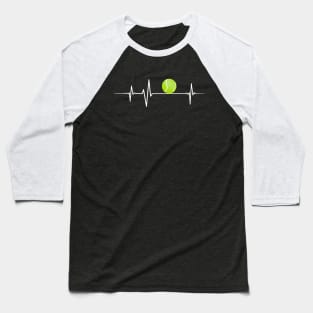 Heartbeat - Tennis Baseball T-Shirt